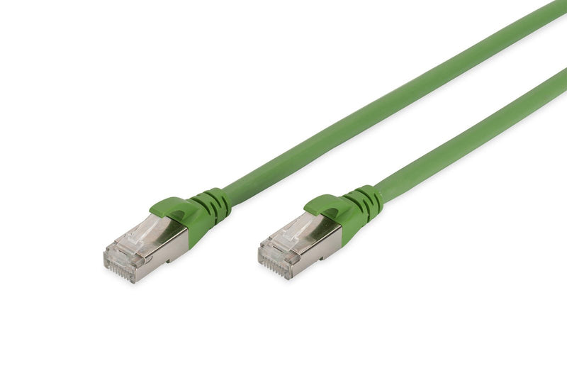 DIGITUS Patch-Kabel PUR RJ-45 (M) zu RJ-45 (M) 7m Kupfer S/FTP Cat 6a grün