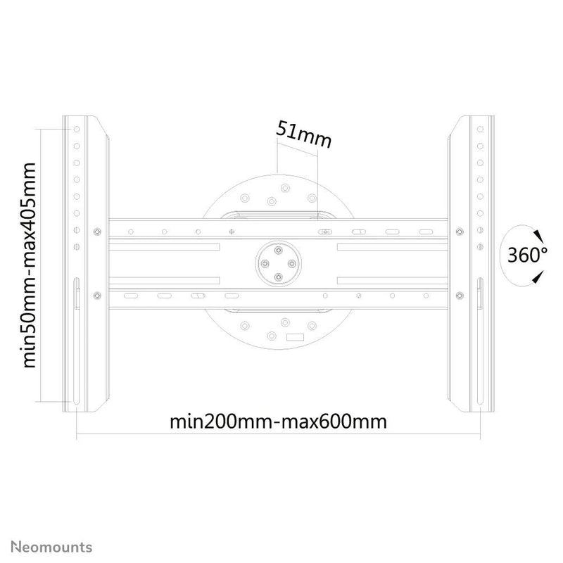 Neomounts LED-WR100 rotierbare Wandhalterung