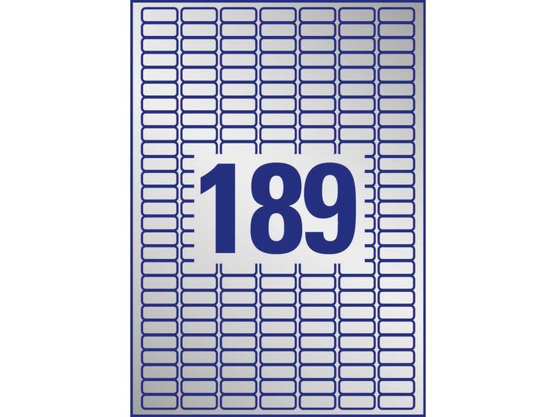 Avery Heavy duty labels silver suitable for in- and outdoor use (-40oC to +150oC)