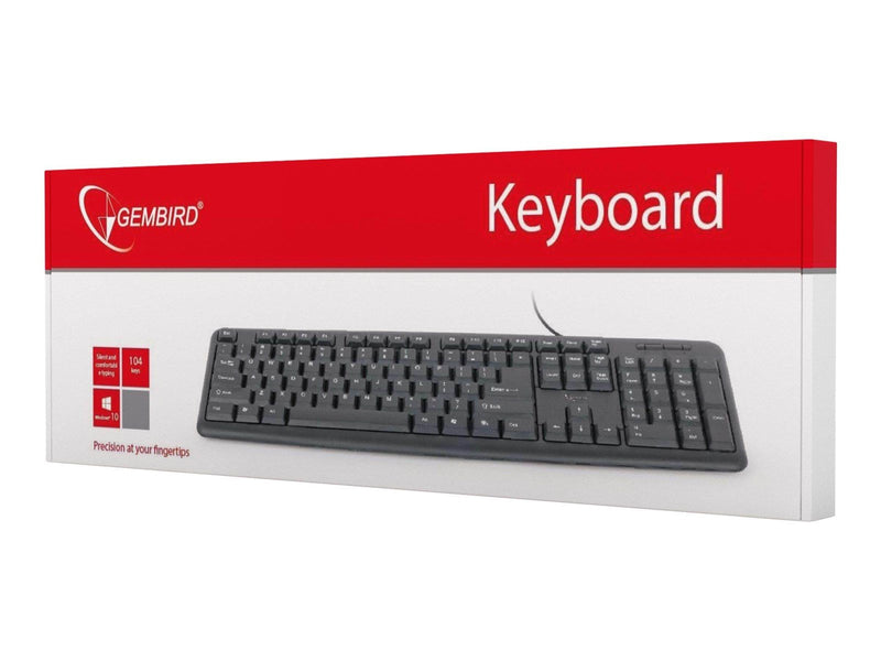 Gembird KB-U-103 - keyboard - US - black - Tastaturen - Englisch - US - Schwarz