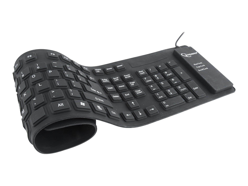 Gembird KB-109F-B - keyboard - US - black - Tastaturen - Englisch - US - Schwarz