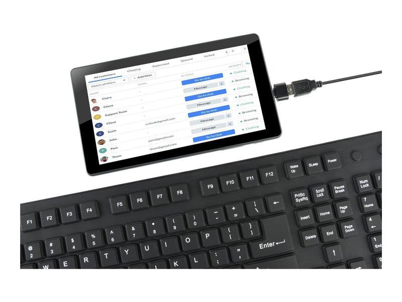 Gembird KB-109F-B - keyboard - US - black - Tastaturen - Englisch - US - Schwarz
