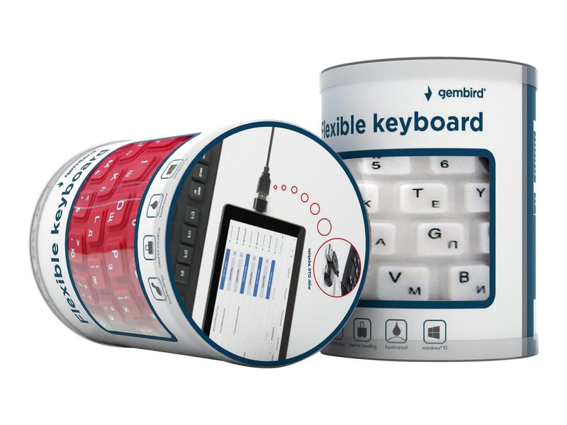 Gembird KB-109F-B - keyboard - US - black - Tastaturen - Englisch - US - Schwarz