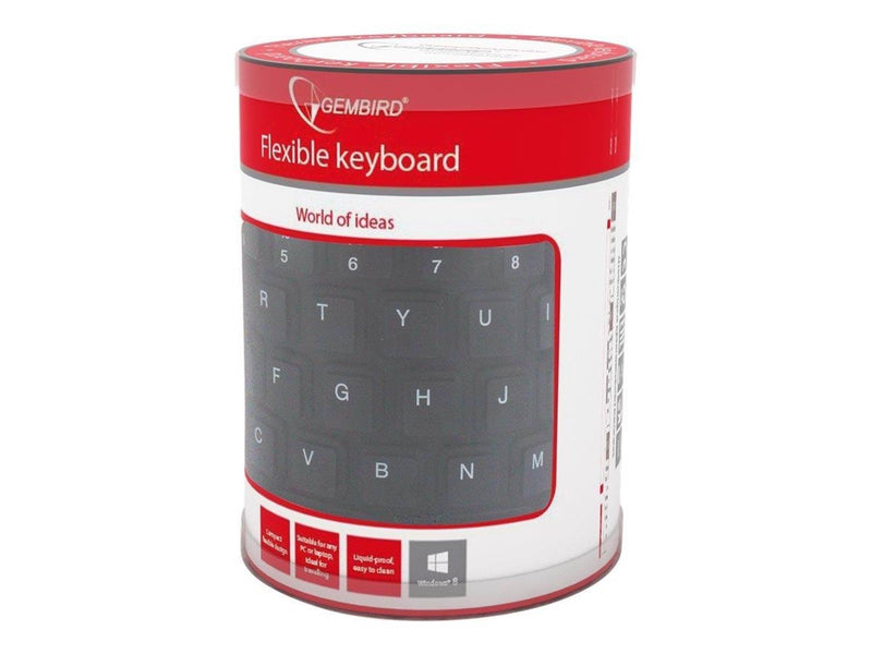 Gembird KB-109F-B - keyboard - US - black - Tastaturen - Englisch - US - Schwarz