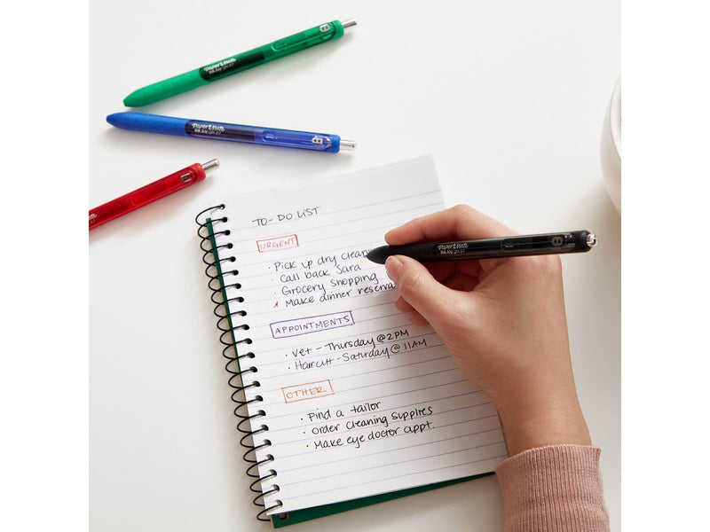 Paper Mate InkJoy Gelstifte | mittlere Spitze (0,7mm) | dunkelblau | 12 Stück