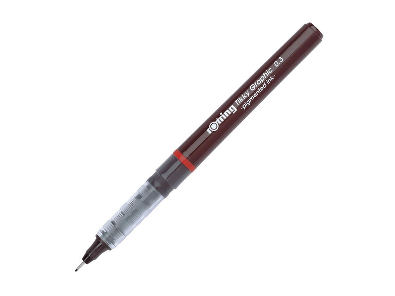 Rotring rOtring Tikky-Grafik Fineliner Filzstifte | 0,3 mm | schwarze Tinte | 12-er Box
