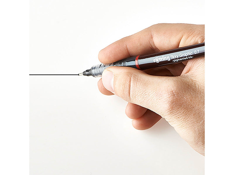Rotring rOtring Tikky-Grafik Fineliner Filzstifte | 0,3 mm | schwarze Tinte | 12-er Box