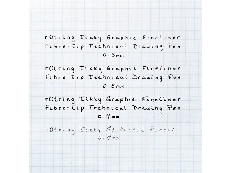 Rotring rOtring Tikky-Grafik Fineliner Filzstifte | 0,3 mm | schwarze Tinte | 12-er Box