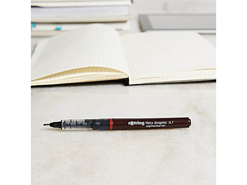 Rotring rOtring Tikky-Grafik Fineliner Filzstifte | 0,3 mm | schwarze Tinte | 12-er Box