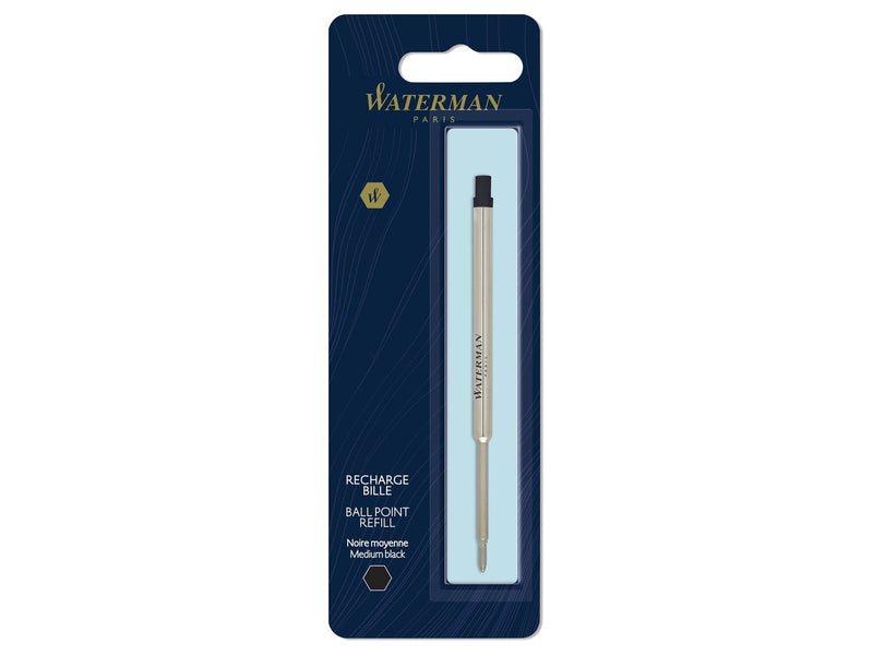 Waterman Ersatzmine für Kugelschreiber | mittlere Spitze | Schwarze Tinte | 1 Stück