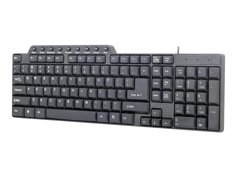 Gembird KB-UM-104 - keyboard - US - black - Tastaturen - Englisch - US - Schwarz