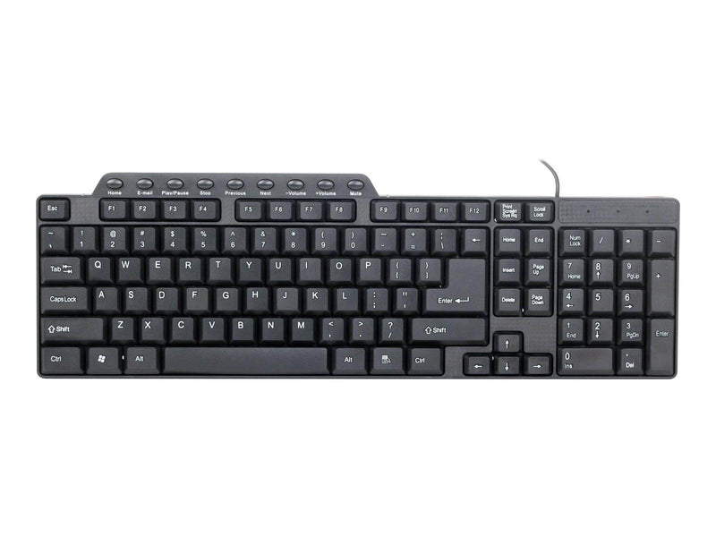 Gembird KB-UM-104 - keyboard - US - black - Tastaturen - Englisch - US - Schwarz