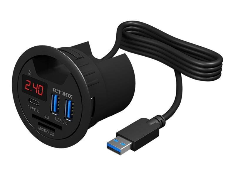 RaidSonic ICY BOX USB-Hubs - 3 - Schwarz