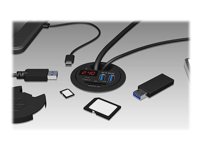 RaidSonic ICY BOX USB-Hubs - 3 - Schwarz