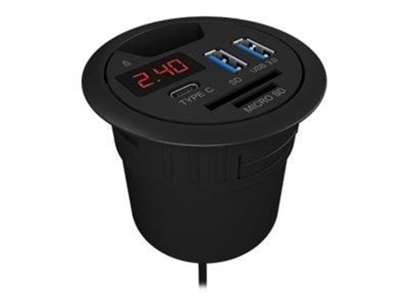 RaidSonic ICY BOX USB-Hubs - 3 - Schwarz