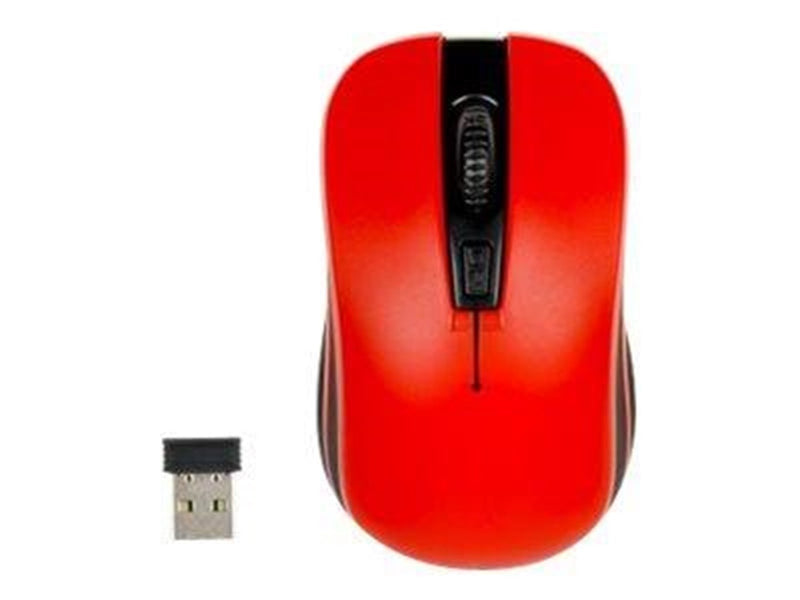 iBOX LORIINI RED - mouse - 2.4 GHz - black red - Maus (Rot)