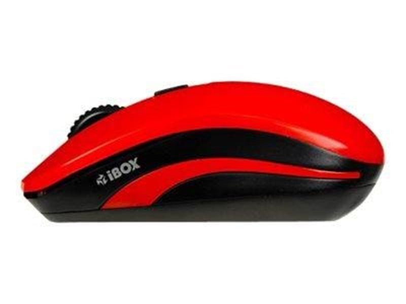 iBOX LORIINI RED - mouse - 2.4 GHz - black red - Maus (Rot)