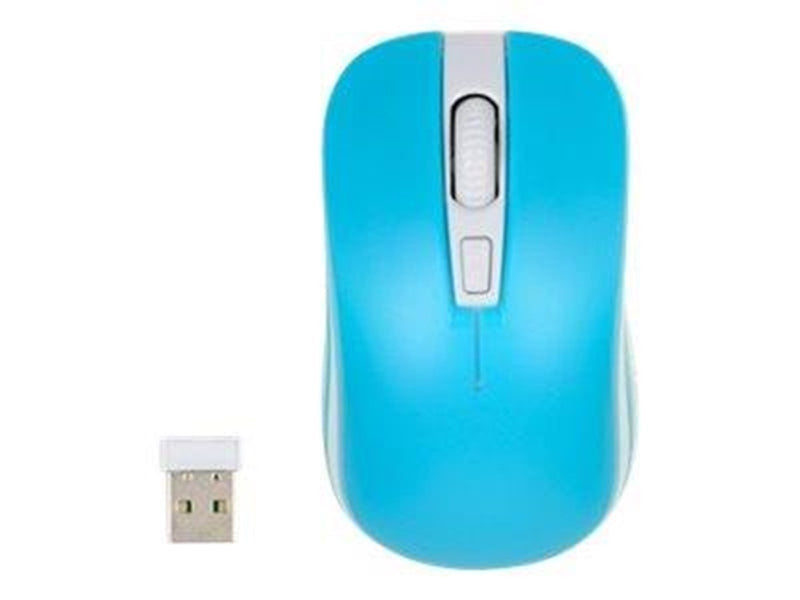 iBOX LORIINI BLUE - mouse - 2.4 GHz - white blue - Maus (Blau)
