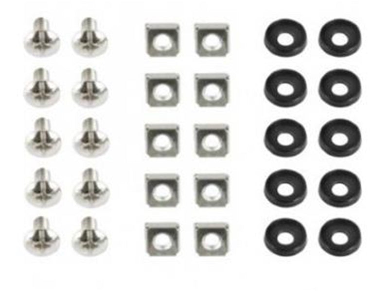 Gembird 19A-FSET-01 19'' rack mounting set (bolt nut washer) (10-Pack)