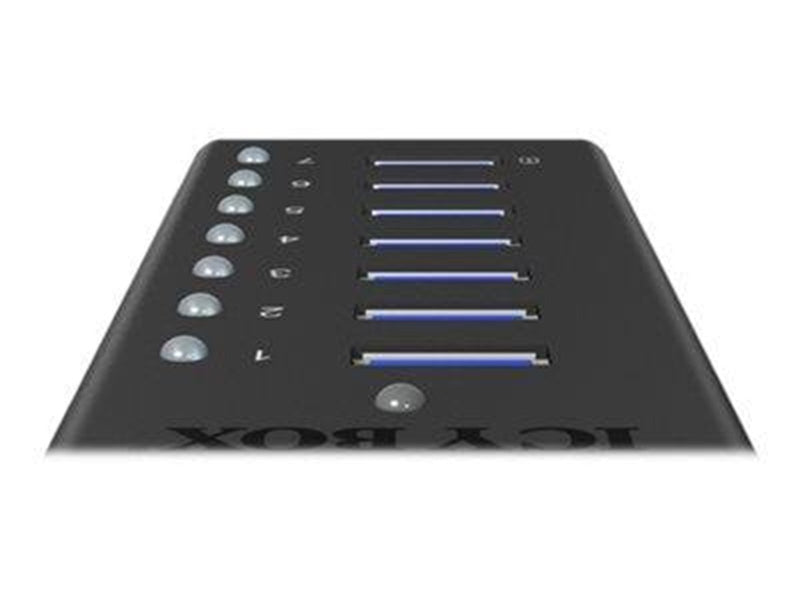 RaidSonic ICY BOX IB-AC618 USB-Hubs - USB 3.2 - 7 - Schwarz
