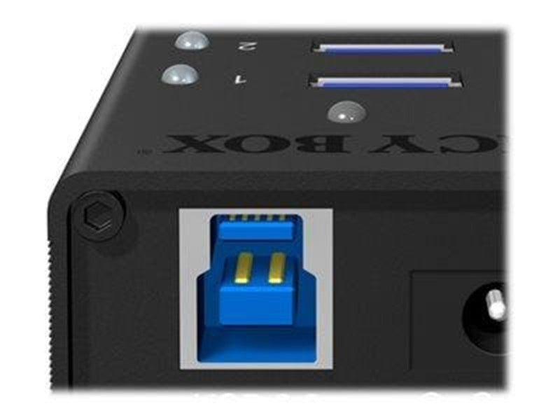 RaidSonic ICY BOX IB-AC618 USB-Hubs - USB 3.2 - 7 - Schwarz