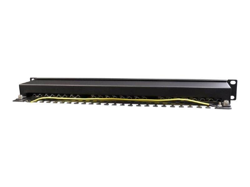 Gembird NPP-C624-002 - patch panel with cable management - 1U - 19"