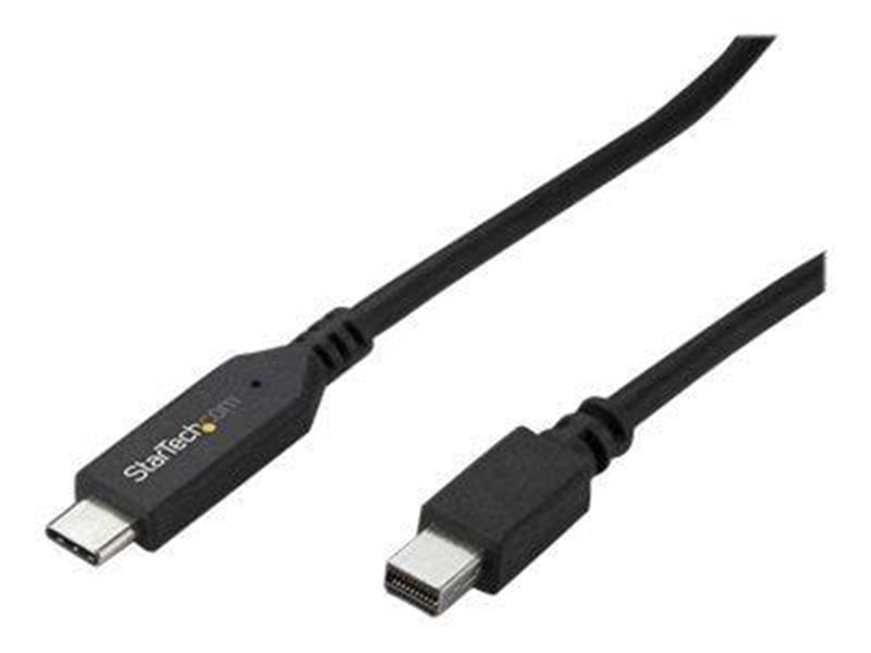 StarTech.com 1.8m / 6 ft USB-C to Mini DisplayPort Cable - 4K 60Hz - Black - external video adapter - STM32F072CBU6 - black