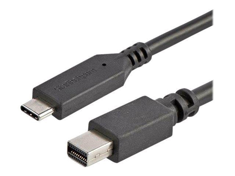StarTech.com 1.8m / 6 ft USB-C to Mini DisplayPort Cable - 4K 60Hz - Black - external video adapter - STM32F072CBU6 - black