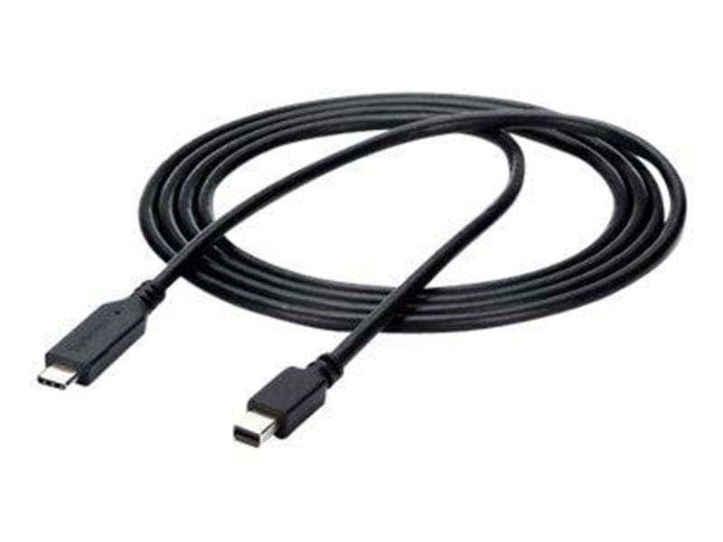 StarTech.com 1.8m / 6 ft USB-C to Mini DisplayPort Cable - 4K 60Hz - Black - external video adapter - STM32F072CBU6 - black