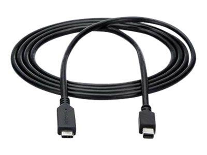 StarTech.com 1.8m / 6 ft USB-C to Mini DisplayPort Cable - 4K 60Hz - Black - external video adapter - STM32F072CBU6 - black