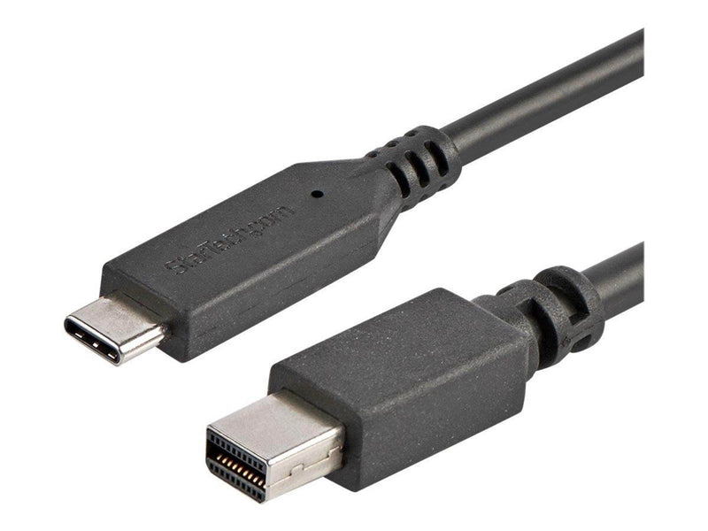 StarTech.com 1.8m / 6 ft USB-C to Mini DisplayPort Cable - 4K 60Hz - Black - external video adapter - STM32F072CBU6 - black