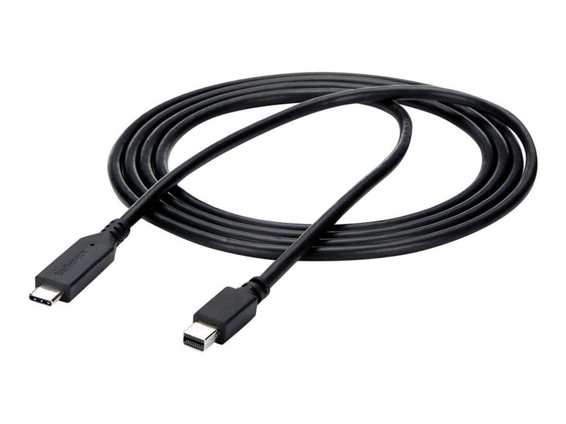 StarTech.com 1.8m / 6 ft USB-C to Mini DisplayPort Cable - 4K 60Hz - Black - external video adapter - STM32F072CBU6 - black