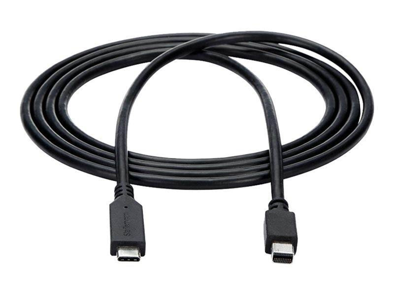StarTech.com 1.8m / 6 ft USB-C to Mini DisplayPort Cable - 4K 60Hz - Black - external video adapter - STM32F072CBU6 - black
