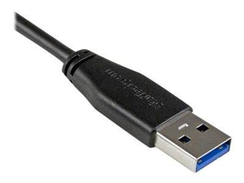 StarTech.com 3ft Slim Right-Angle Micro USB 3.0 Cable - M/M - USB 3.1 Gen 1 - USB cable - 1 m