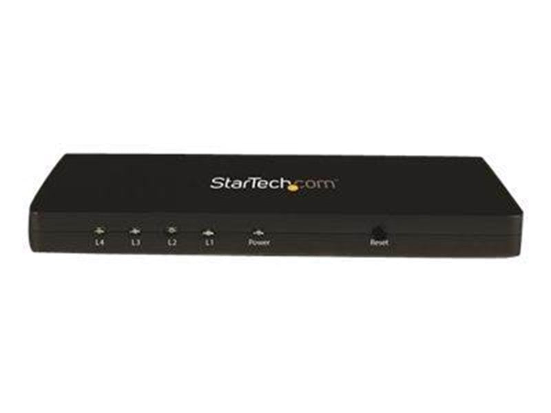 StarTech.com 4K HDMI 4-Port Video Splitter - 1x4 HDMI Splitter - 4K 30Hz - video/audio switch - 4 ports