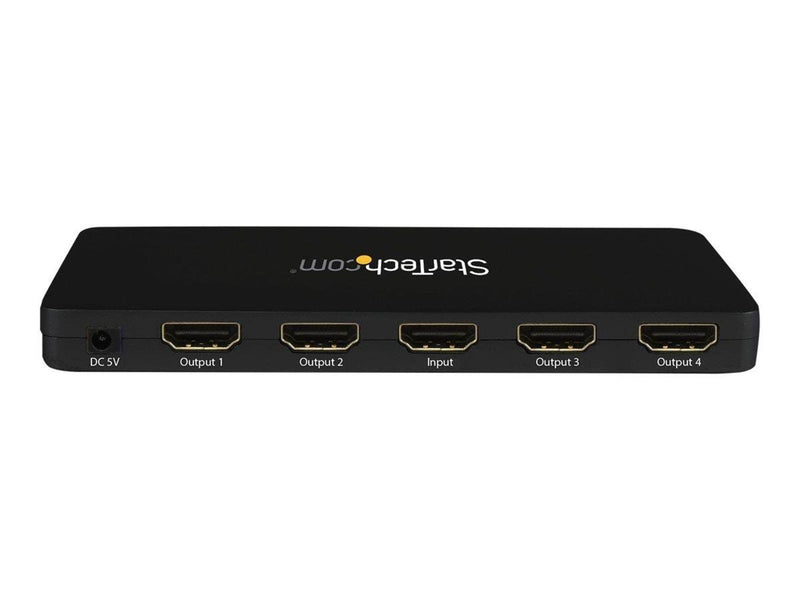 StarTech.com 4K HDMI 4-Port Video Splitter - 1x4 HDMI Splitter - 4K 30Hz - video/audio switch - 4 ports