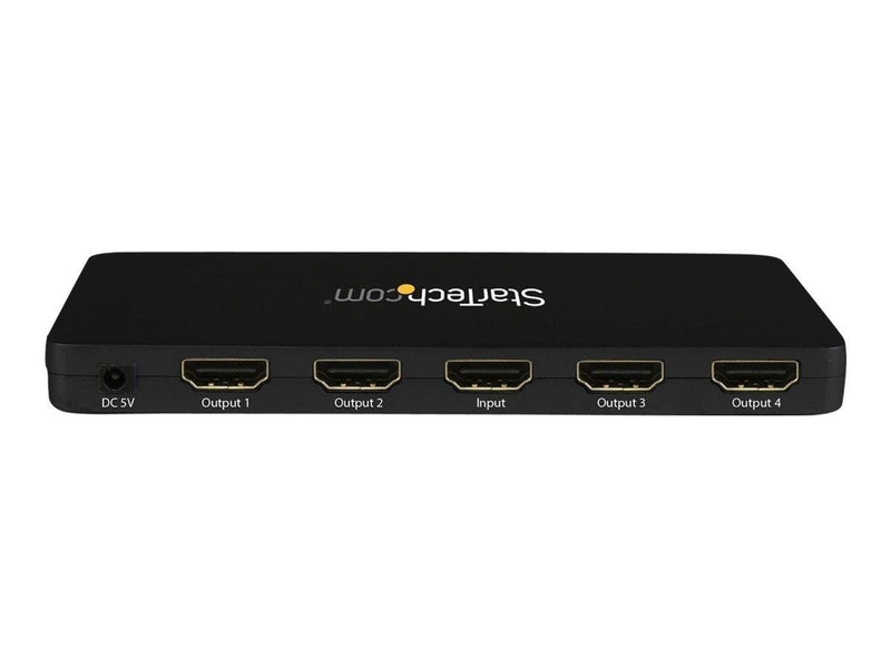StarTech.com 4K HDMI 4-Port Video Splitter - 1x4 HDMI Splitter - 4K 30Hz - video/audio switch - 4 ports