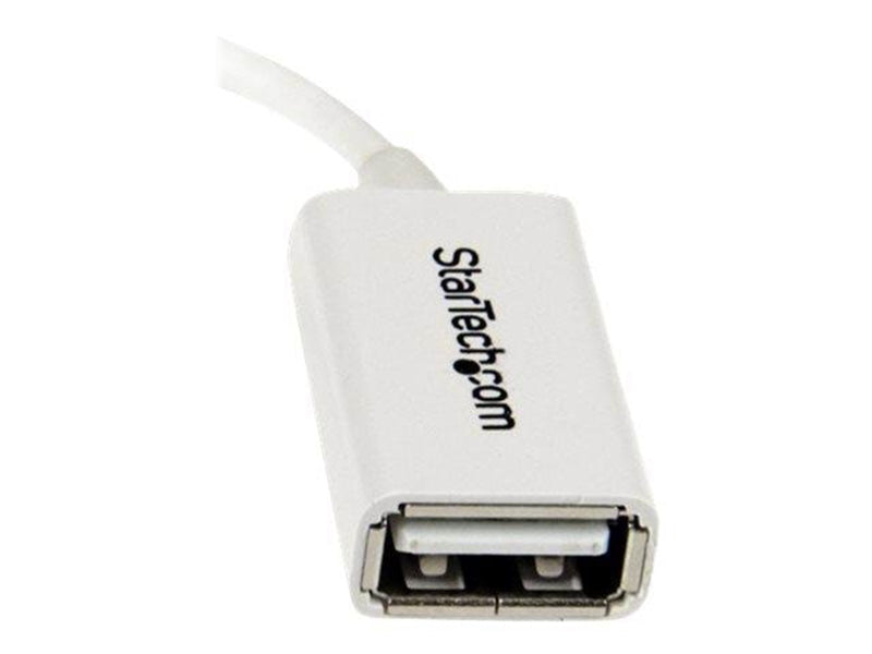 StarTech.com 5in White Micro USB to USB OTG Host Adapter M/F - USB adapter - 12.7 cm