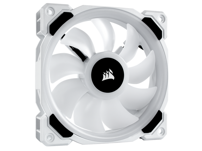 Corsair LL120 RGB Dual Light White 3-pack + Node PRO - Gehäuselüfter - 120mm - Weiß mit RGB-Beleuchtung - 36 dBA