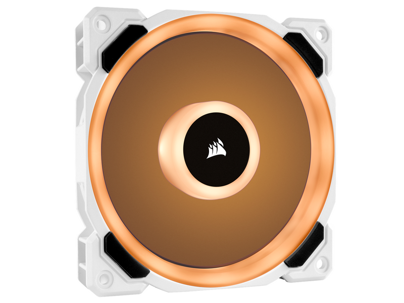Corsair LL120 RGB Dual Light White 3-pack + Node PRO - Gehäuselüfter - 120mm - Weiß mit RGB-Beleuchtung - 36 dBA