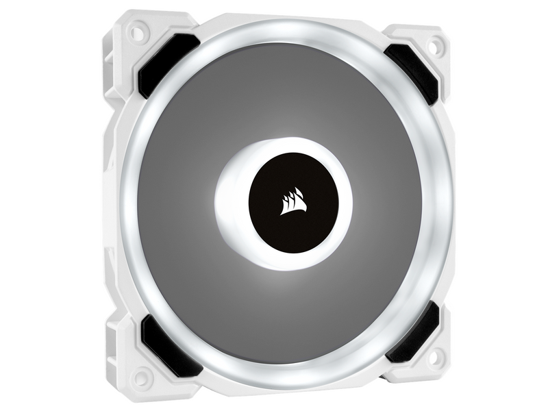 Corsair LL120 RGB Dual Light White 3-pack + Node PRO - Gehäuselüfter - 120mm - Weiß mit RGB-Beleuchtung - 36 dBA