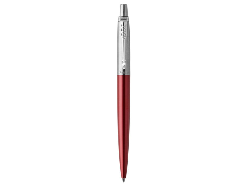 Parker Jotter Kugelschreiber | Kensington Red | Mittlere Spitze | Blaue Tinte | Geschenkbox