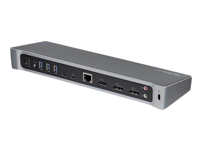 StarTech.com Triple-Monitor 4K USB-C Dock with 5x USB 3.0 Ports - 100W PD - docking station - HDMI DP