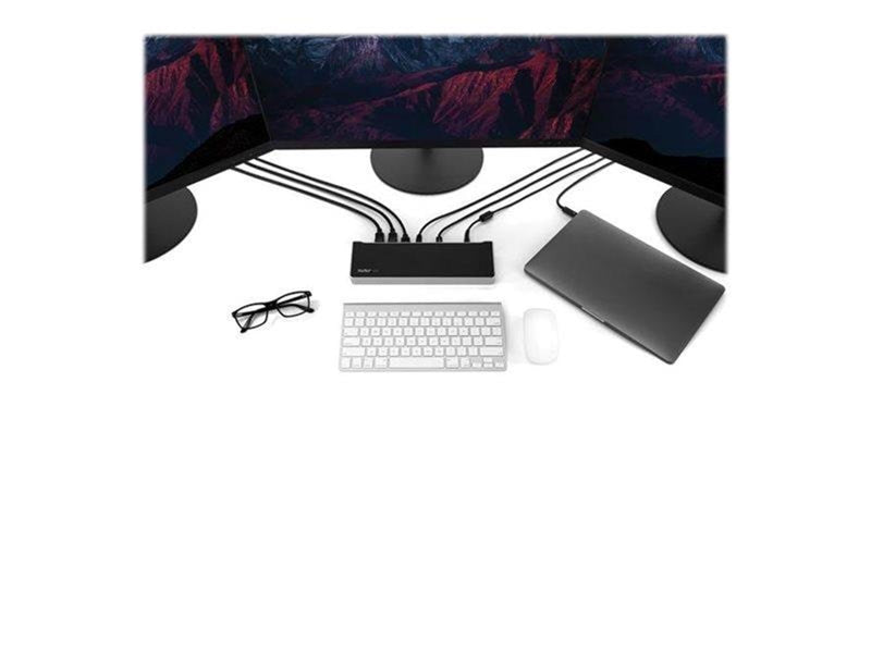 StarTech.com Triple-Monitor 4K USB-C Dock with 5x USB 3.0 Ports - 100W PD - docking station - HDMI DP