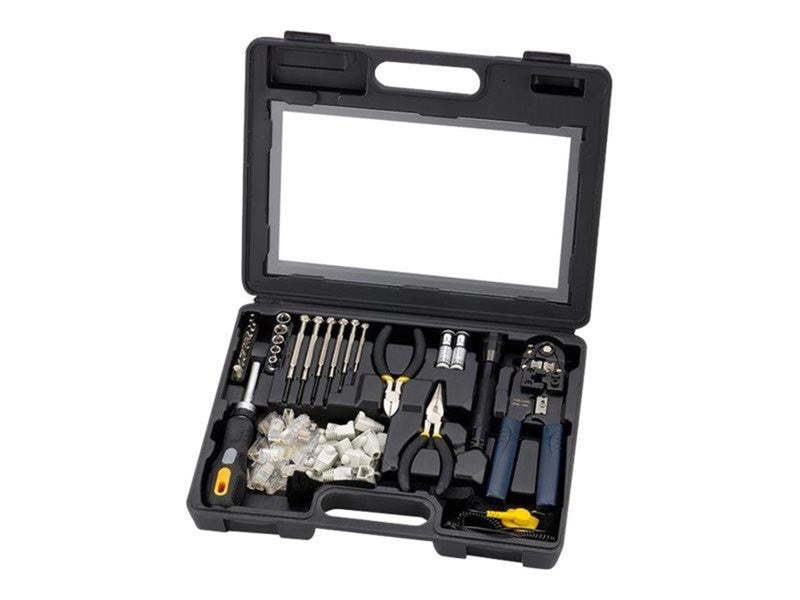 Deltaco Sprotek STK-985 Tool kit for computers and network cables black