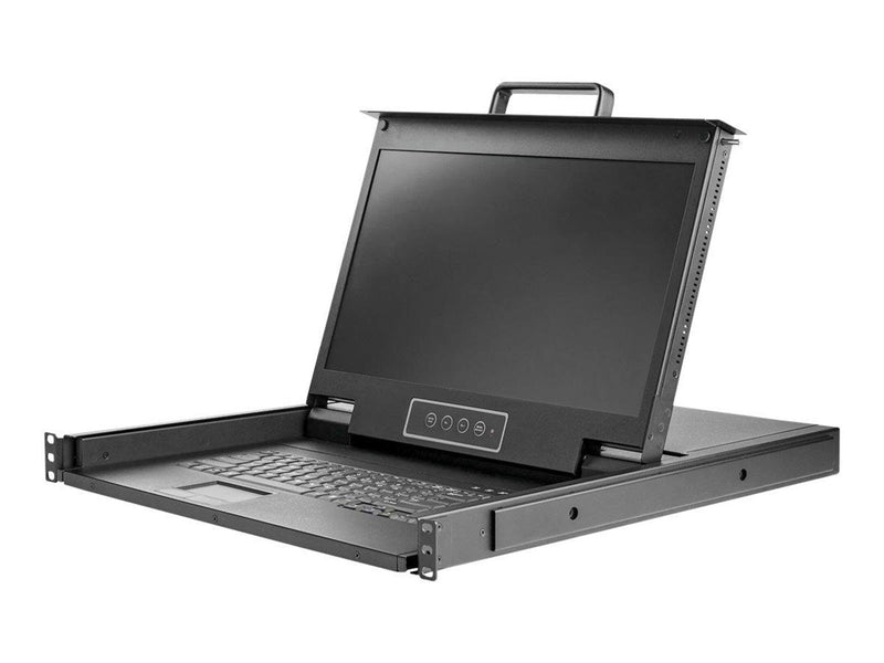 StarTech.com 17" Dual Rail Rackmount KVM Console with 1080p - DVI & VGA - KVM console - Full HD (1080p) - 17.3"