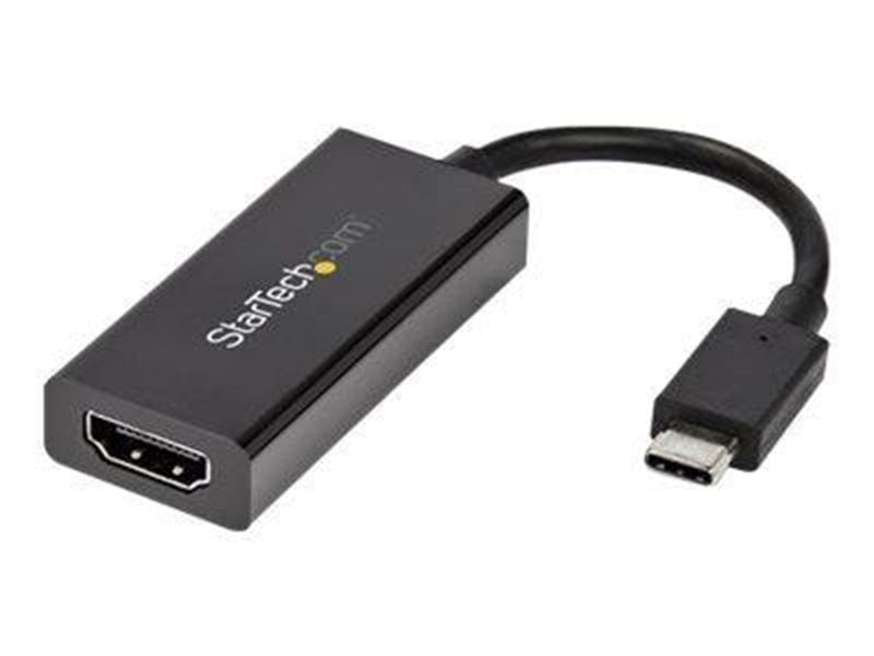 StarTech.com USB-C to HDMI Adapter - HDR 40K 60Hz - USB C to HDMI Converter - external video adapter - MegaChips MCDP2900 - blac