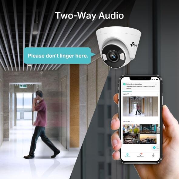 TP-Link VIGI C440-W Wi-Fi Netzwerk-Überwachungskamera für den Innenbereich mit 4 mm Objektiv