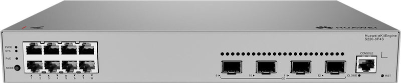 Huawei eKit Switch S220-8P4S 8x 1GbE RJ45 + 4x 1GbE SFP managed L2