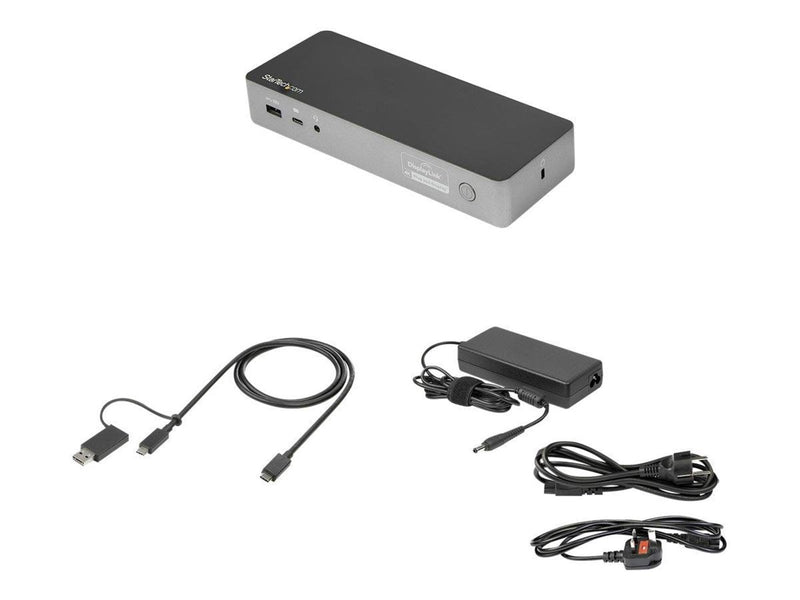 StarTech.com Universal Laptop Docking Station USB-C & USB 3.0 2x4K 100W PD - docking station - 2 x HDMI 2 x DP
